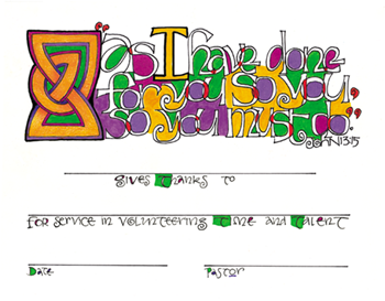 Certificate-General Volunteer