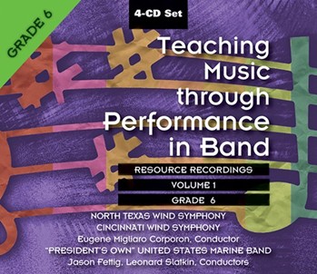 Teaching Music Through Performance In Band by Various for CD (Vol 1 Gr 6)
