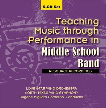 Teaching Music Through Performance In Middle School Band by - MS Band CD - for CD
