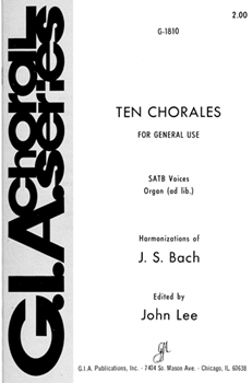 10 Chorales For General Use by Bach Johann Sebastian - Lee - for SATB