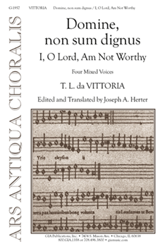 Domine non sum Dignus by De Victoria Tomas L - Herter Joseph - for SATB