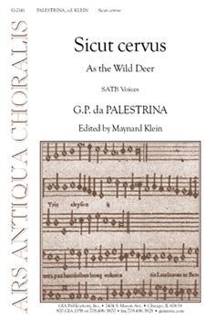 Sicut Cervus by Palestrina Giovanni Pierluigi da - Klein Maynard - for SATB