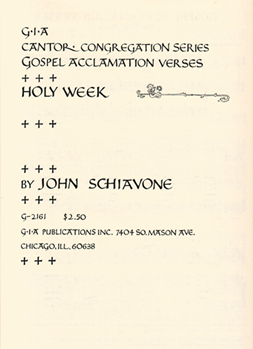 Gospel Acclamation Verses for Holy Week