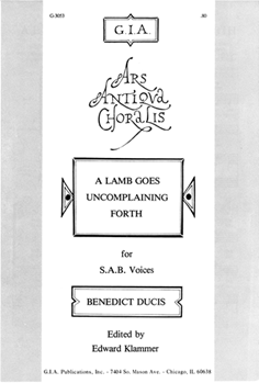 A Lamb Goes Uncomplaining Forth