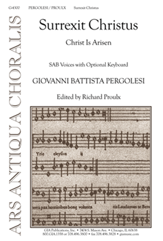 Surrexit Christus by Pergolesi Giovanni Battista - Proulx Richard - for SAB