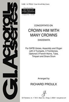 Concertato on Crown Him With Many Crowns by Elvey George - Proulx Richard - for Inst Pak