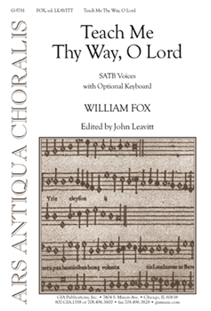 Teach Me Thy Way, O Lord