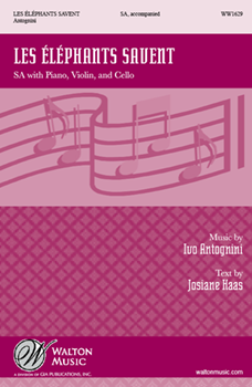 Les Elephants Savent by Antognini Ivo for SA and Piano