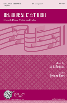 Regarde Si C'est Vrai by Antognini Ivo for SA and Piano