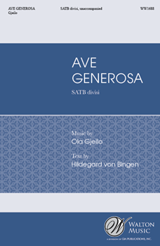 Ave Generosa by Gjeilo Ola Hildegard von Bingen for SATB divisi a cappella