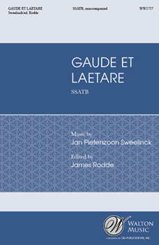 Gaude et laetare by Sweelinck Jan P for SSATB a cappella