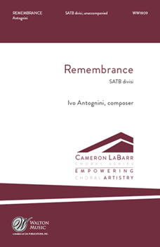 Remembrance by Antognini Ivo Shelley Percy Bysshe for SATB divisi a cappella