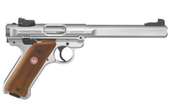 Ruger 40112 Mark IV Competition 22 LR 6.88" 10+1 Satin Stainless Steel Checkered