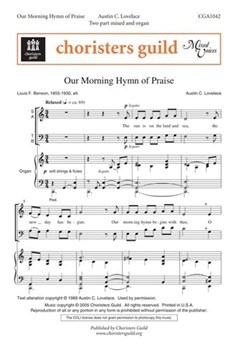 Our Morning Hymn Of Praise by Lovelace Austin C for 2-Part Mixed