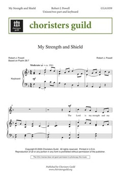 My Strength & Shield by Powell Robert for Unison/2-Part