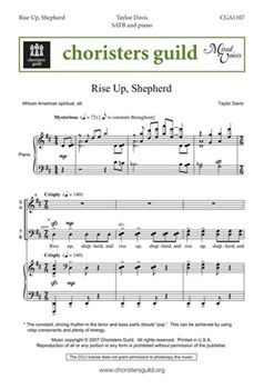 Rise Up Shepherd by Davis Taylor for SATB (7/8)