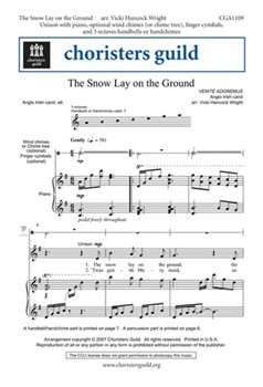 Snow Lay On The Ground by - Wright Vicki Hancock - for Unison
