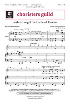 Joshua Fought The Battle Of Jericho by - Curry Craig - for Unison/2-Part