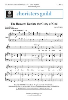 Heavens Declare The Glory Of God by Brighton James for Unison