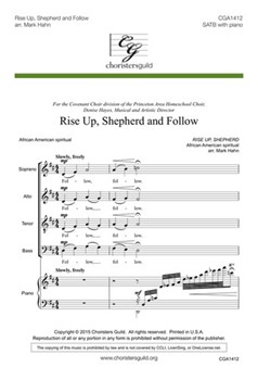 Rise Up Shepherd and Follow by - Hahn Mark - for SATB and Piano