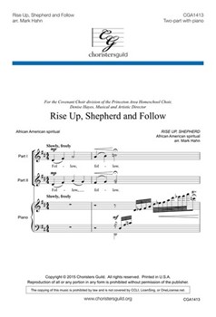 Rise Up Shepherd and Follow by - Hahn Mark - for 2-Part and Piano