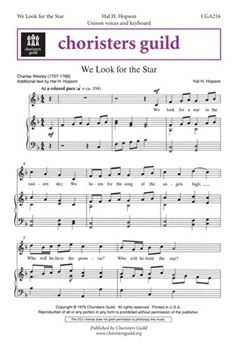 We Look For The Star by Hopson Hal H for Unison