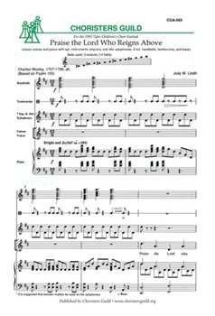 Praise The Lord Who Reigns Above by Lindh Jody for Unison
