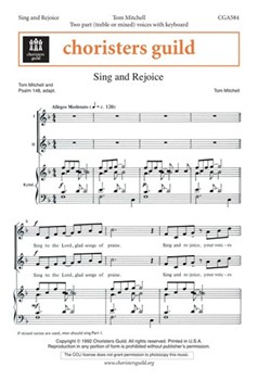 Sing And Rejoice by Mitchell for 2-Part