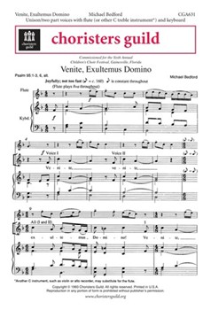 Venite Exultemus Domino by for Unison/2-Part