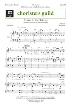 Praise to the Trinity by Glover Rob for Unison/2-Part