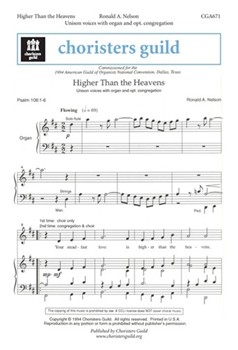 Higher than the Heavens by for Unison