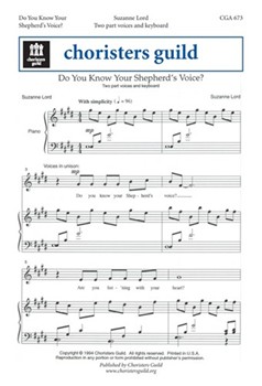 Do You Know Your Shepherd's Voice? by Lord Suzanne for 2-Part