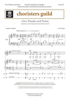 Give Thanks and Praise by for Unison/2-Part
