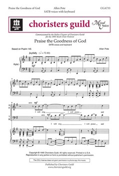Praise The Goodness Of God by Pote Allen for SATB