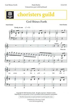 God Shines Forth by for Unison/2-Part