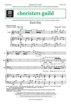 Each Day by for Unison/2-Part