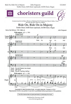 Ride On Ride On In Majesty by Ferguson John for SATB
