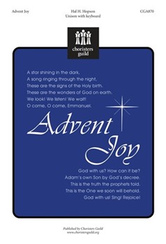 Advent Joy by - Hopson Hal H - for Unison