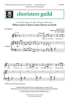 When Jesus Christ Came Down To Earth by - Bertalot John - for Unison