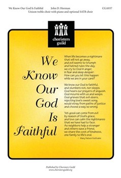 We Know Our God Is Faithful by Horman John for Unison