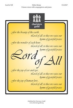 Lord Of All by Kemp Helen for Unison