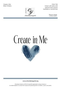 Accompaniment CD for CGA1793 Create In Me by Brian Childers
