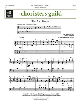 The Ash Grove by for Handbells 2 Octave