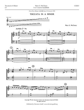 Toccata in A Minor by for Handbells 3-5 Octave