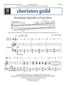 Somebody's Knocking at Your Door by for Handbells 3-5 Octave