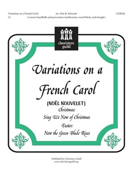 Variations On A French Carol by - Edwards Dan R - for Handbells 2 Octave