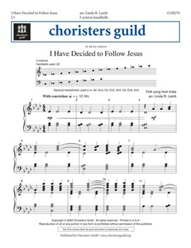 I Have Decided To Follow Jesus by - Lamb Linda R. - for Handbells