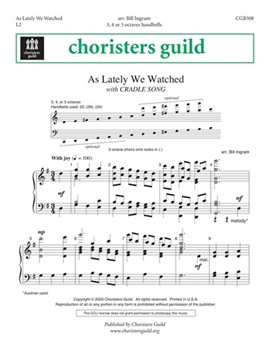 As Lately We Watched W/cradle Song by - Ingram Bill - for Handbells 3-5 Octave