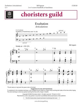 Exultation (Articulations) by Ingram Bill for Handbells 2-3 Octave