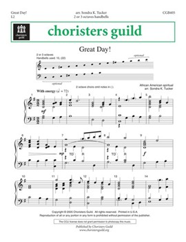 Great Day by - Tucker Sondra - for Handbells 2-3 Octave